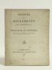 Statuts et Réglements de la Confrérie Royale de Notre-Dame de Montuzet, rétablie dan l'Eglise de Saint-Michel de la Ville de Bordeaux. [ 7 mars 1818 ...