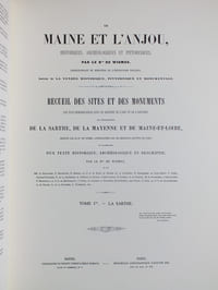 Le Maine et l'Anjou, historiques, archéologiques et pittoresques. Tome Ier : La Sarthe