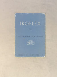 Zeiss Ikon IKOFLEX Ia - Instructions pour l'emploi