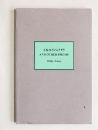 Thoughts and other Poems. [ Livre dédicacé par l'auteur ]