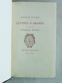 Lettres d'Amabed suivies du Taureau Blanc.
