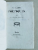 Tableaux Poétiques [ Edition originale. Suivie de : ] Les Consolations. Poésies. Deuxième édition [Edition en partie originale]. RESSEGUIER, Comte ...