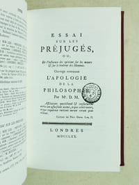 Bibliographie descriptive des écrits du Baron d'Holbach