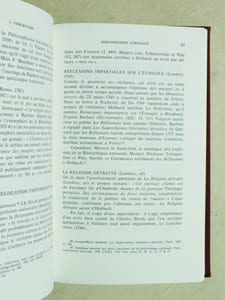 Bibliographie descriptive des écrits du Baron d'Holbach