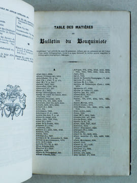 Tables littéraire et Bibliographique du Bulletin du Bouquiniste 1861-1862 [ Suivi de :] Tables littéraire et Bibliographique du Bulletin du ...