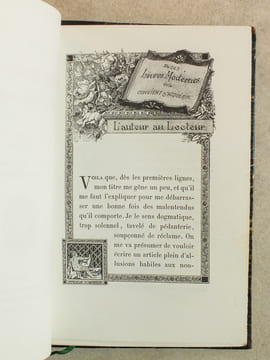 Des Livres Modernes qu'il Convient d'Acquérir. L'art et l'engouement - La Bibliofolie contemporaine - Les Procédés de Décoration.. BOUCHOT, Henri