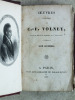 Oeuvres choisies de C.-F. Volney (5 Tomes en un vol. - Complet). VOLNEY, C.-F.