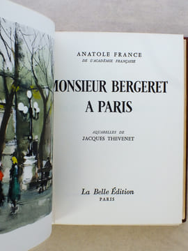 [ Lot de 10 titres reliés plein maroquin ] La rôtisserie de la Reine Pédauque ; Thaïs ; Monsieur Bergeret à Paris ; Les Dieux ont soif ; L'Orme du ...
