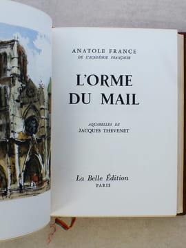 [ Lot de 10 titres reliés plein maroquin ] La rôtisserie de la Reine Pédauque ; Thaïs ; Monsieur Bergeret à Paris ; Les Dieux ont soif ; L'Orme du ...