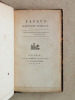 Fables d'Antoine Vitallis [ édition originale ]. VITALLIS, Antoine
