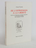 De l'Oppression à la Liberté. Histoire des communautés saintongeaises huguenots et de leur pasteur du Désert, Jean Jarouseau (1729-1819) [ Livre ...
