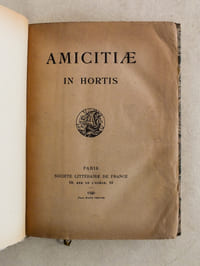 Amicitiae in hortis