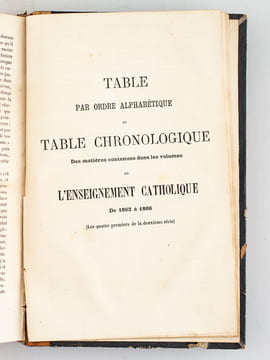 L'Enseignement Catholique. Journal des Prédicateurs. (Tribune Sacrée). Seizième Année. Revue Mensuelle. Deuxième Série Tome IV : Année 1866. Collectif ...