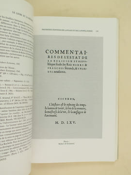 Le Livre et la Réforme.. PETER, Rodolphe ; ROUSSEL, Bernard ; Collectif