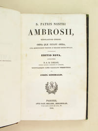 Sancti Ambrosii, Mediolanensis Episcopi, omnia quae extant Opera. Index Generalis