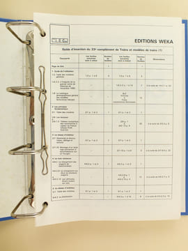 Trains et Modèles de Trains (25 Compléments en 5 Classeurs) Classeur 1 : Compléments 8, 12, 14, 15, 18 ; Classeur 2 : Compléments 19, 20, 21, 22, 23, ...