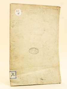 Sanctissimi Domini Nostri Leonis divina providentia Papae XIII Epistola Encyclica. De Secta Massonum [Avec annotation manuscrite  signée de J. M. Laurençot : "1 des 50 exemplaires reçu des mains de Sa Sainteté le 26 avril 1854" ]