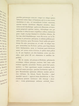 Sanctissimi Domini Nostri Leonis divina providentia Papae XIII Epistola Encyclica. De Secta Massonum [Avec annotation manuscrite  signée de J. M. ...