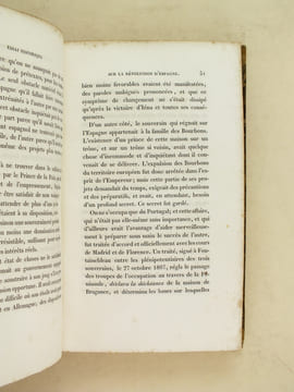 Essai historique sur la Révolution d'Espagne et sur l'Intervention de 1823 [ Tome I - Seul paru ] [Avec une lettre autographe signée de l'auteur ]. ...