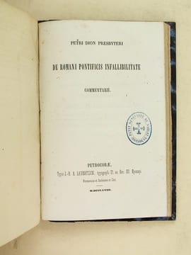 [ Mélanges théologiques ] Le Concile oecuménique et l'infaillibilité du Pontife romain, lettre pastorale adressée à son clergé par Henri Édouard, ...