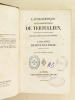 L'Apologétique et les Prescriptions de Tertullien [ Avec : ] L'Octavius de Minutius Félix.. TERTULLIEN ; MINUTIUS FELIX