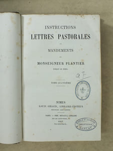 Instructions, Lettres Pastorales et Mandements (4 Tomes - Complet)