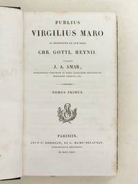 Publius Virgilius Maro ex recensione et cum notis Chr. Gottl. Heynii, curante J. A. Amar (Tomes 1 à 4)