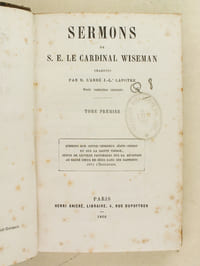 Sermons de S.E. le Cardinal Wiseman (2 Tomes)
