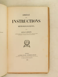 Abrégé des Instructions Météorologiques.
