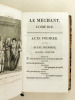 Recueil de pièces de théâtre : La Métromanie. Comédie en cinq actes et en vers de Piron, représentée pour la première fois le 10 janvier 1738 [ Suivi ...