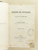 La poésie de Pindare et les lois du Lyrisme grec.. CROISET, Alfred