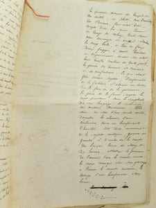 Discours pour la Bénédiction du Christ placé dans l'Eglise de Mialler [Mialet ; Miallet ] par suite des dons de MM. Profes et Barbey Cluzeau, l'un et l'autre propriétaires et membres de la Fabrique de la paroisse.