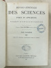 Revue Générale des Sciences Pures et Appliquées , Tome Troisième 1892 ( Année complète ). Revue Générale des Sciences Pures et Appliquées ; OLIVIER, ...