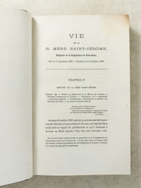Vie de la Révérende Mère Saint-Jérôme , religieuse de la Congrégation de Notre-Dame, Chanoinesse régulière de Saint-Augustin, Au Monastère dit Des Oiseaux, à Paris, rue de Sèvres 86