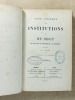 Revue catholique des institutions et du droit , - 3me volume ( vol. 3, 2e année - 2me semestre , 1874 ). Une société de Jurisconsultes et de ...