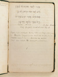 Manuscrit anonyme de grammaire et recherche en grammaire hébraïque.