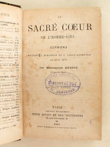 Le Sacré Coeur de l'Homme-Dieu. Sermons prêchés à Besançon et à Paray-le-Monial en juin 1873