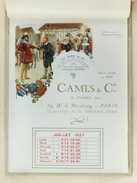 Calendrier 1927 Avec les Meilleurs Voeux de Camis & Cie pour 1927 [ Illustrations de Hérouard, Raphaël Freida, Ch. Spindler, Maurice Leloir ]. Camis & ...