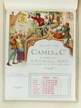 Calendrier 1927 Avec les Meilleurs Voeux de Camis & Cie pour 1927 [ Illustrations de Hérouard, Raphaël Freida, Ch. Spindler, Maurice Leloir ]. Camis & ...