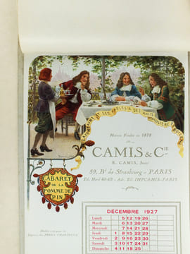 Calendrier 1927 Avec les Meilleurs Voeux de Camis & Cie pour 1927 [ Illustrations de Hérouard, Raphaël Freida, Ch. Spindler, Maurice Leloir ]. Camis & ...