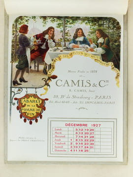 Calendrier 1927 Avec les Meilleurs Voeux de Camis & Cie pour 1927 [ Illustrations de Hérouard, Raphaël Freida, Ch. Spindler, Maurice Leloir ]. Camis & ...