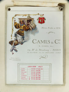 Calendrier 1927 Avec les Meilleurs Voeux de Camis & Cie pour 1927 [ Illustrations de Hérouard, Raphaël Freida, Ch. Spindler, Maurice Leloir ]