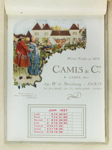 Calendrier 1927 Avec les Meilleurs Voeux de Camis & Cie pour 1927 [ Illustrations de Hérouard, Raphaël Freida, Ch. Spindler, Maurice Leloir ]