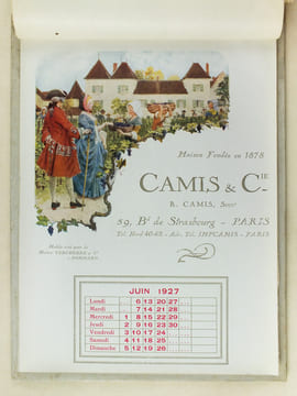 Calendrier 1927 Avec les Meilleurs Voeux de Camis & Cie pour 1927 [ Illustrations de Hérouard, Raphaël Freida, Ch. Spindler, Maurice Leloir ]. Camis & ...