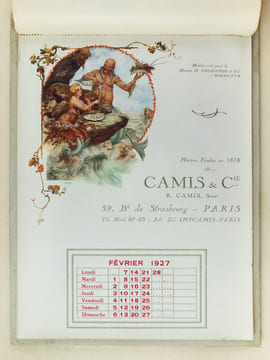Calendrier 1927 Avec les Meilleurs Voeux de Camis & Cie pour 1927 [ Illustrations de Hérouard, Raphaël Freida, Ch. Spindler, Maurice Leloir ]. Camis & ...
