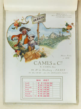 Calendrier 1927 Avec les Meilleurs Voeux de Camis & Cie pour 1927 [ Illustrations de Hérouard, Raphaël Freida, Ch. Spindler, Maurice Leloir ]. Camis & ...
