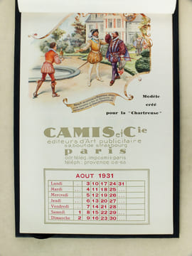 Calendrier 1931 Avec les Meilleurs Voeux de Camis & Cie pour 1931 [ Illustrations diverses dont : Modèle créé pour Amy Frères ; Modèle créée pour le ...