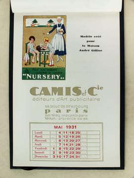 Calendrier 1931 Avec les Meilleurs Voeux de Camis & Cie pour 1931 [ Illustrations diverses dont : Modèle créé pour Amy Frères ; Modèle créée pour le ...