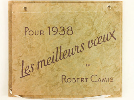 Calendrier 1938 Pour 1938 Les meilleurs voeux de Robert Camis [ 12 illustrations par Hérouard extraites de la série "Les beaux Navires" éditée pour le ...
