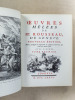 Oeuvres mélées de Mr. Rousseau de Genève - Nouvelle édition, Revue, corrigée & aigmentée de plusieurs morceaux qui n'ont pas encore paru. Avec figures ...